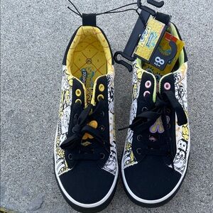 SpongeBob SquarePants Ladies Sneakers - Black, Yellow, and White